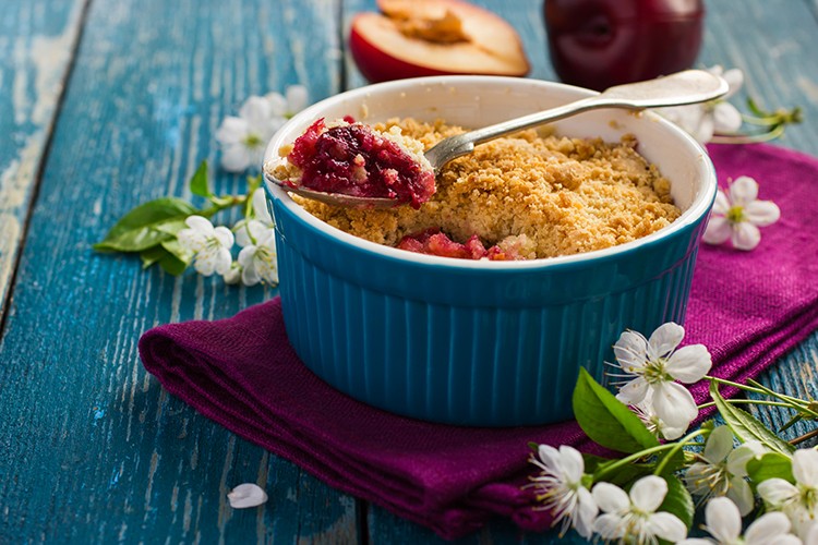 Zwetschgen-Crumble