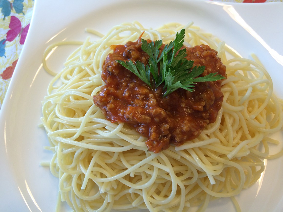 Spaghetti mit Fleischsoße - Rezept