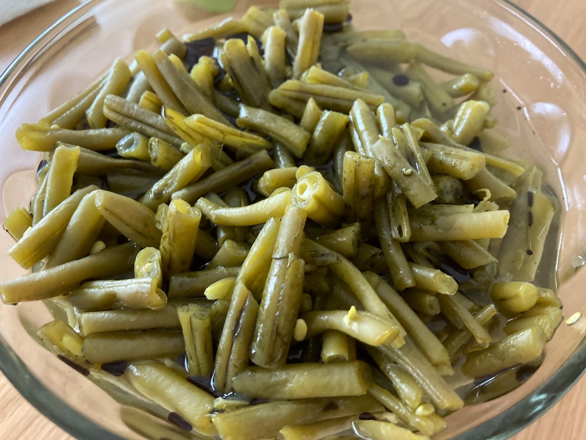 Salat mit grünen Bohnen