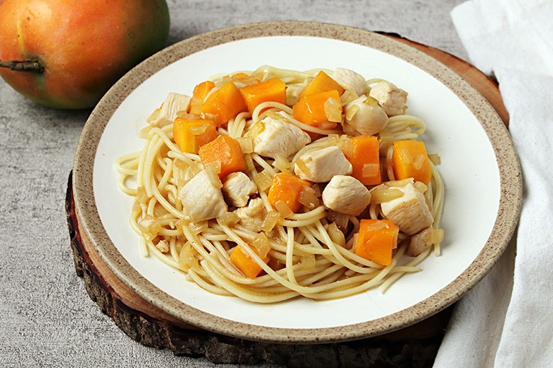 Hühnchen-Mango-Pasta
