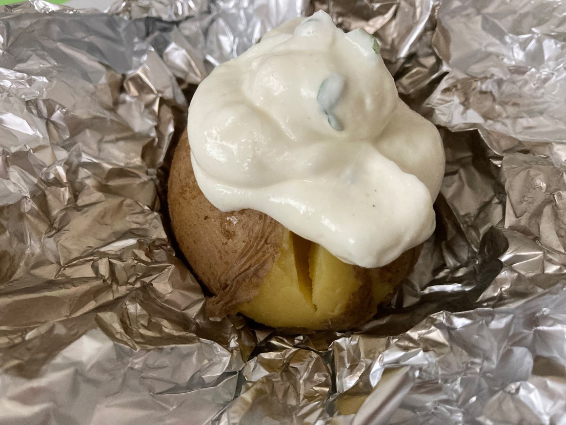 Ofenkartoffel mit Quark