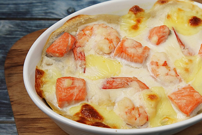 Lasagne mit Meeresfrüchten