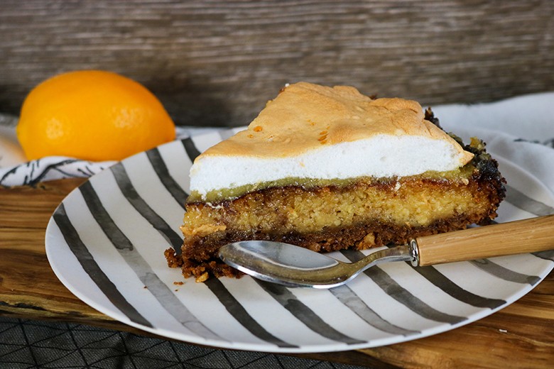 Käsekuchen mit Baiser-Topping