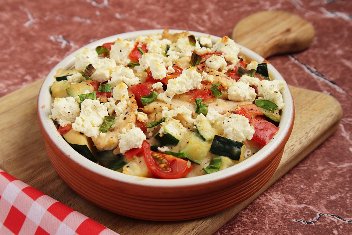 Feta-Hähnchen-Auflauf