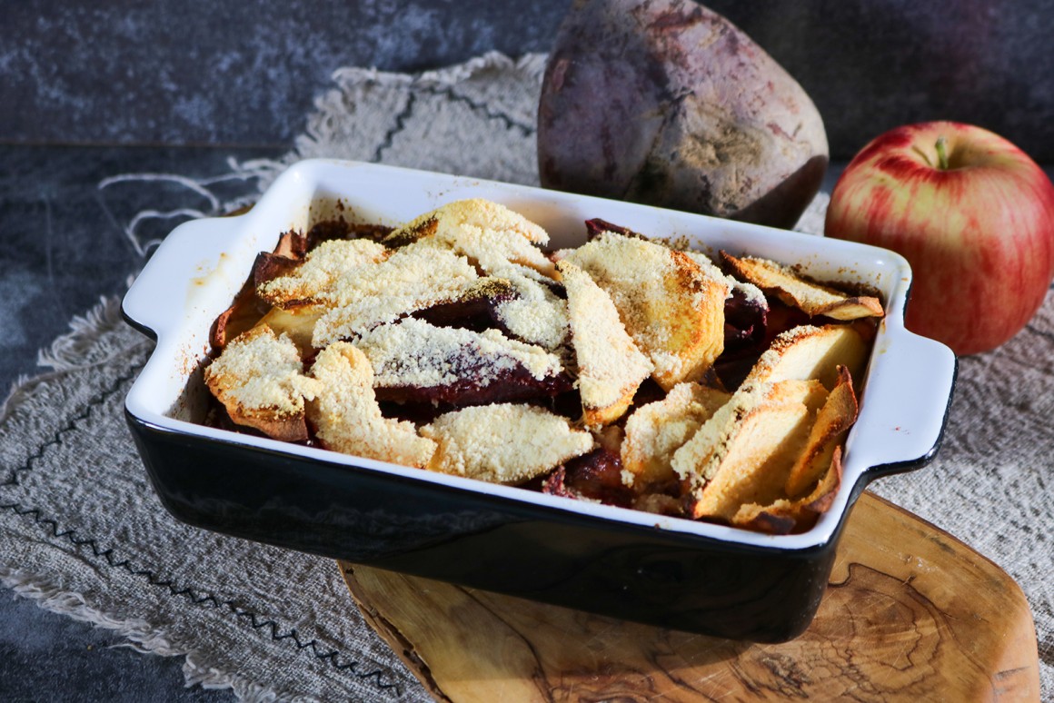 Rote-Bete-Apfel-Gratin