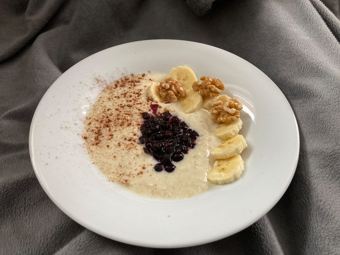 Heidelbeer-Banane-Overnight Oats