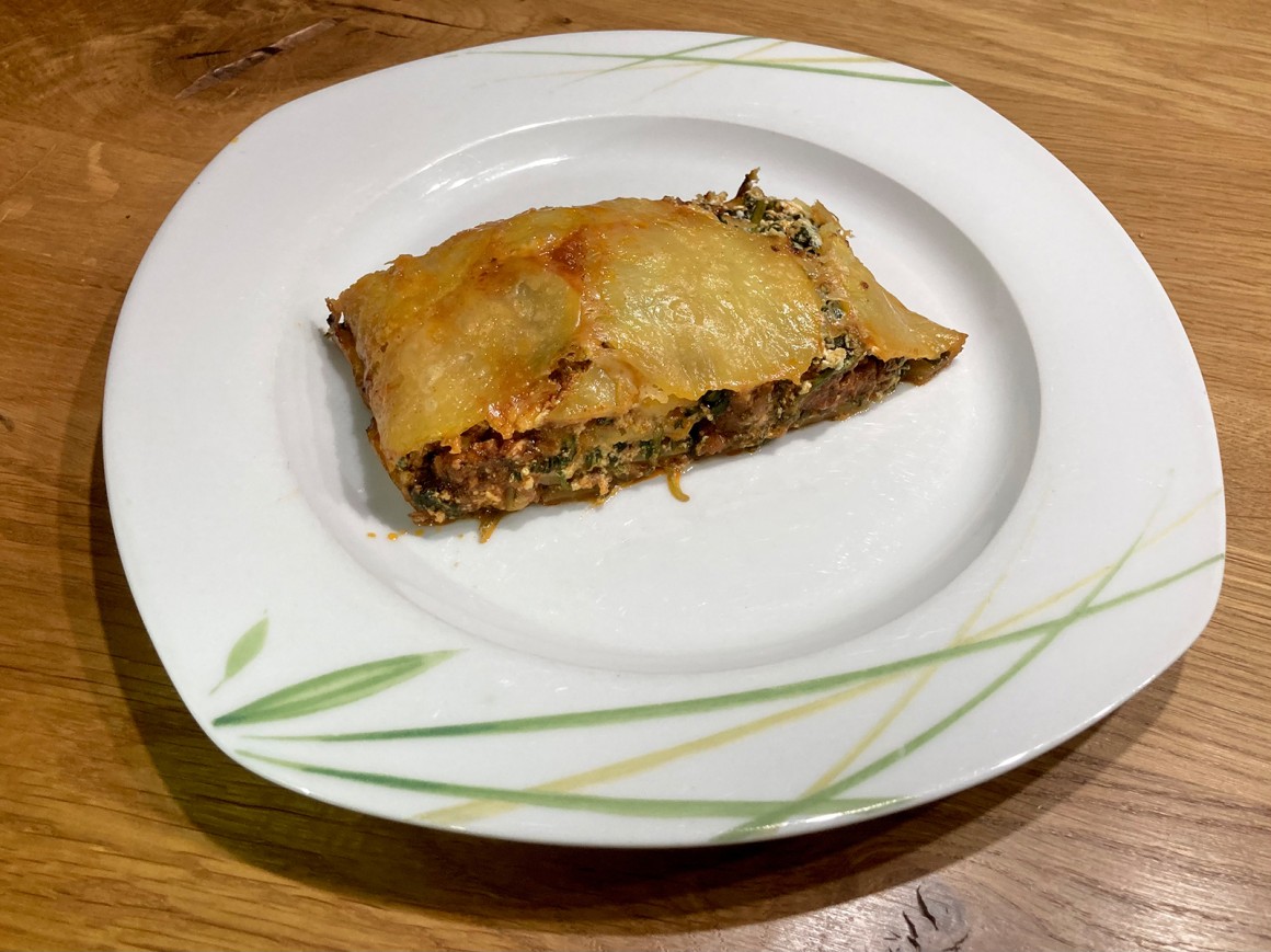 Kartoffelrolle mit Hackfleisch