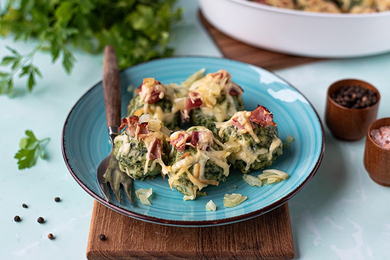Spinat-Topfenknödel