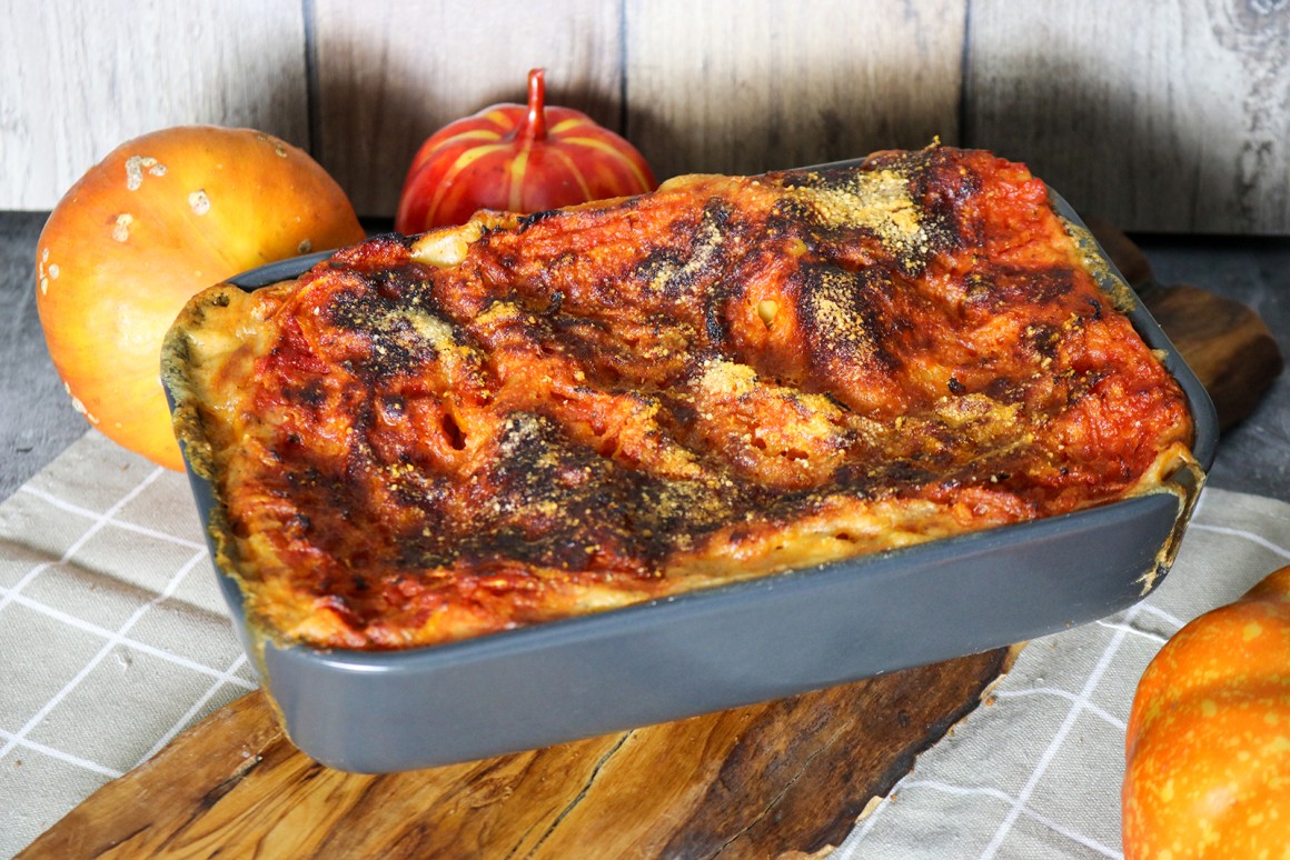 Saftige Kürbislasagne