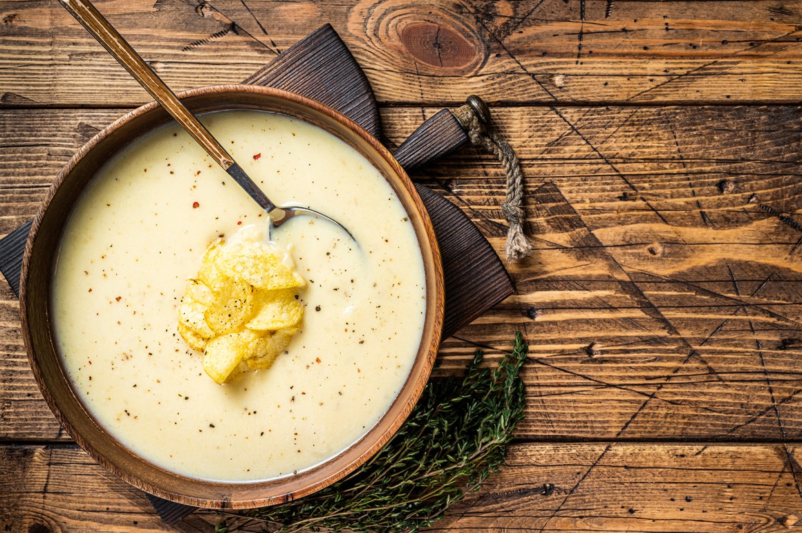 Einfache Kartoffelcremesuppe