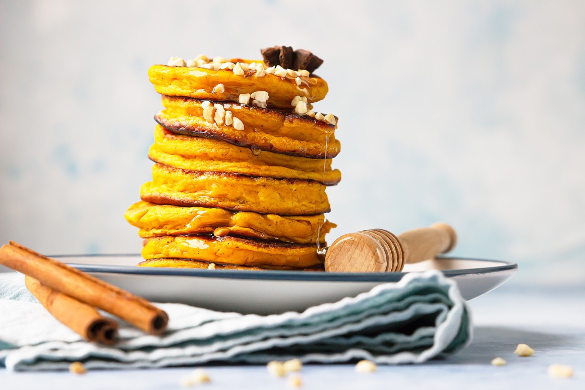 Kürbis-Pancakes