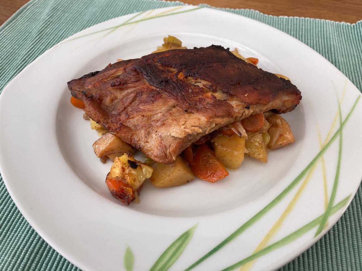Rippchen auf Gemüse - Rezept