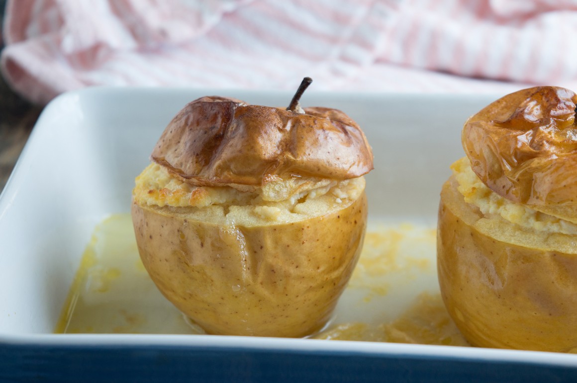 Bratäpfel mit Quarkfüllung