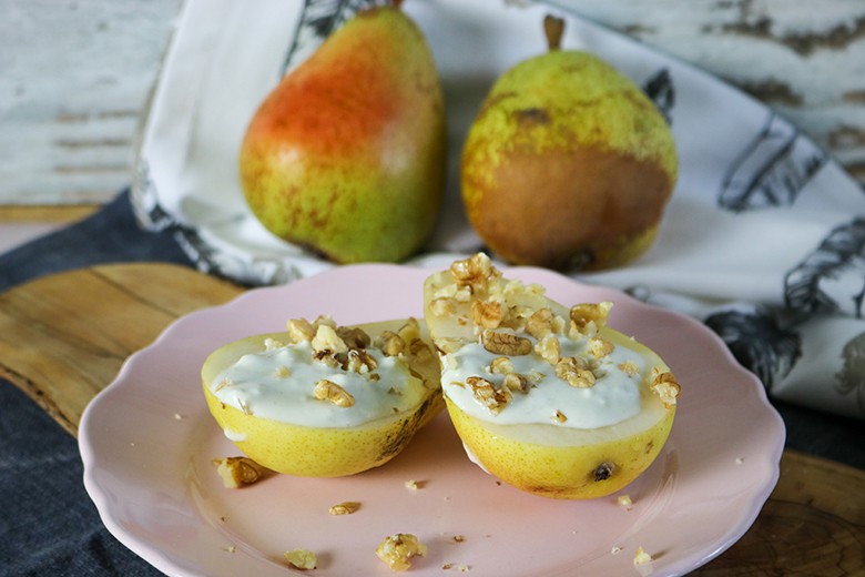 Birne mit Gorgonzola