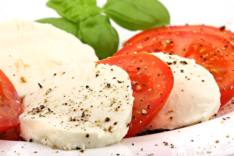 Tomaten mit Mozzarella