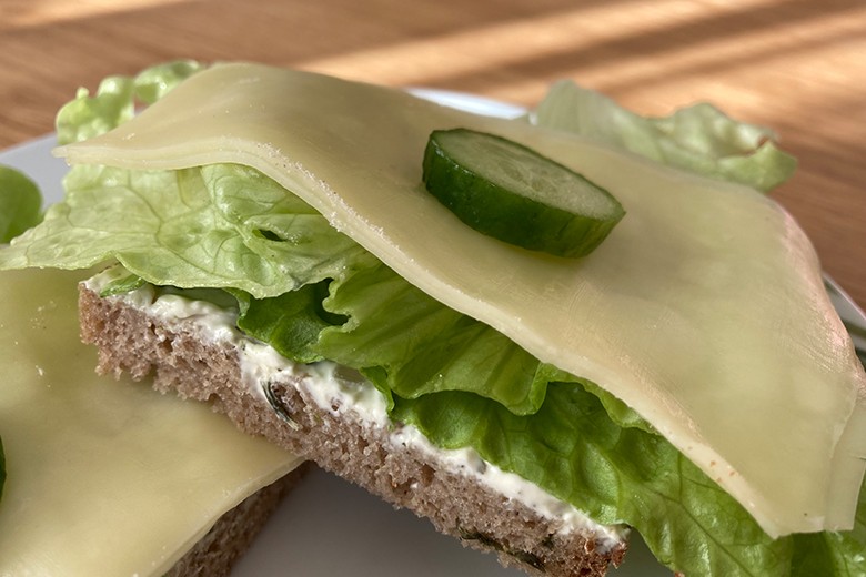 Brot-Käse-Snack