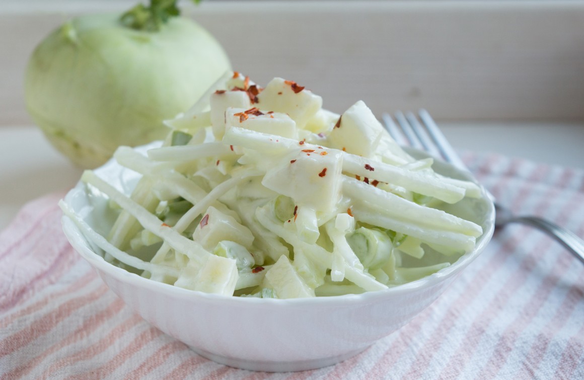Kohlrabi-Rohkost