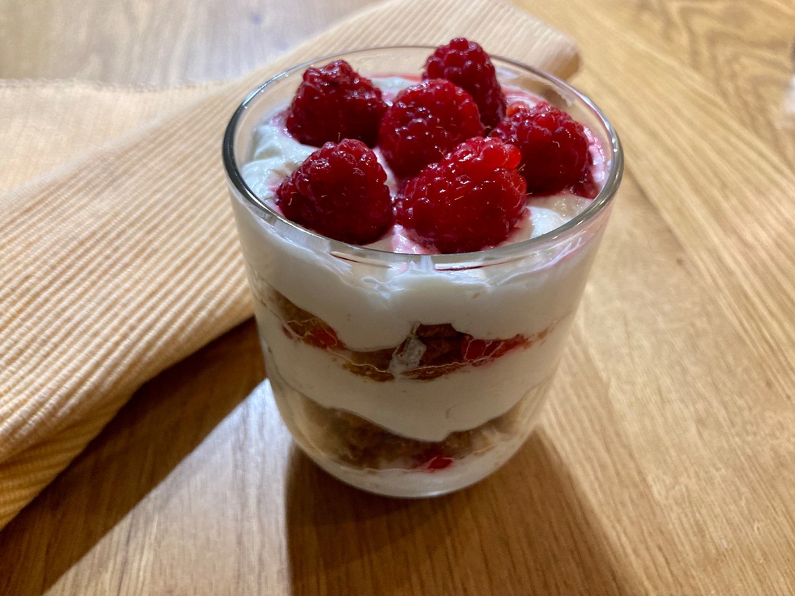 Himbeer-Quark Dessert