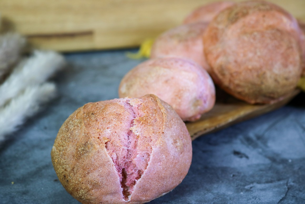 Rote-Bete-Brötchen