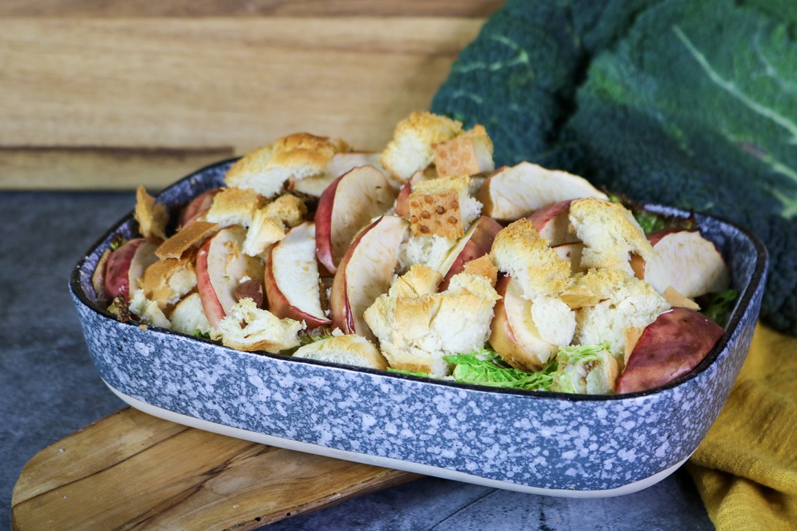 Grünkohlauflauf mit Lachs