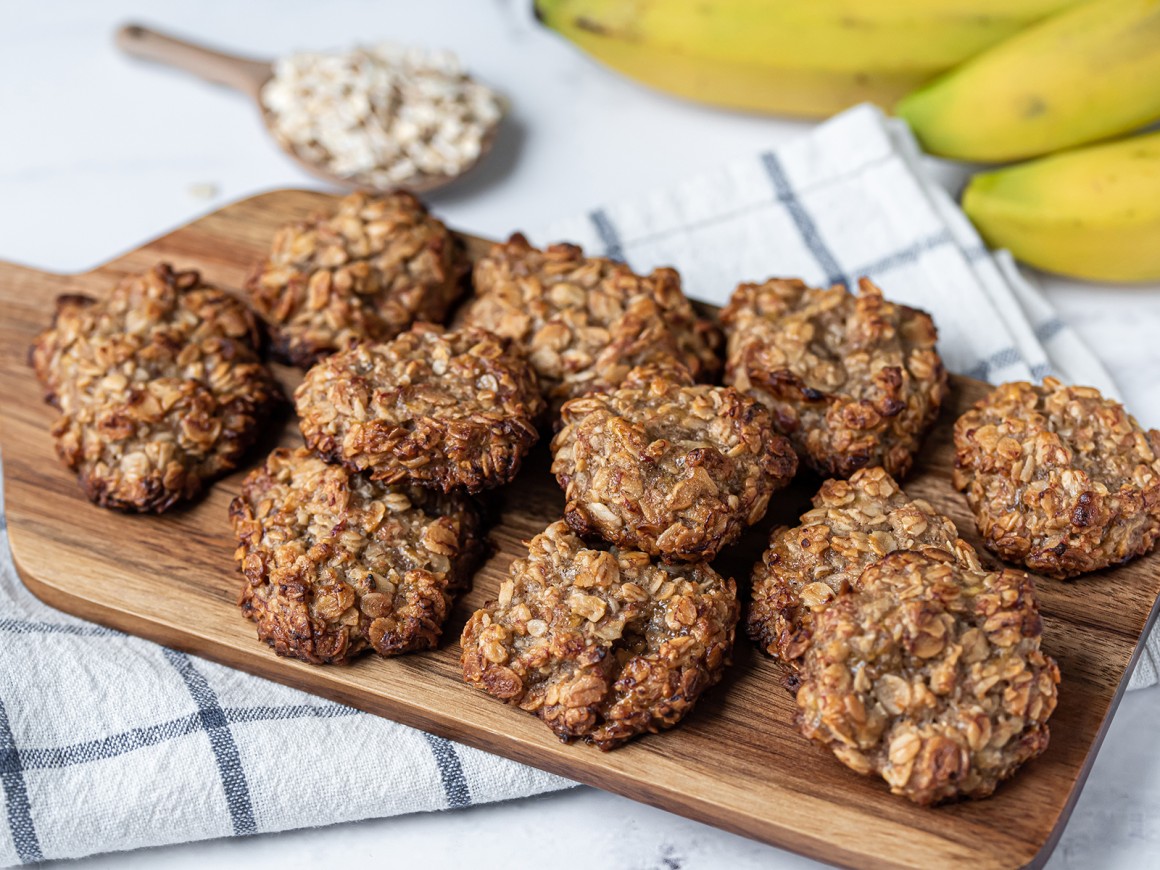 Zuckerfreie Bananenkekse mit Datteln