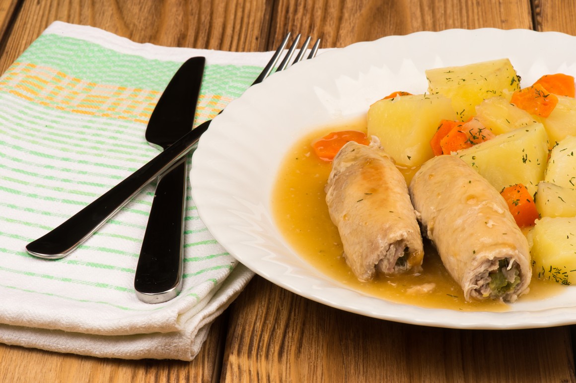 Fleischrollen mit Gemüse