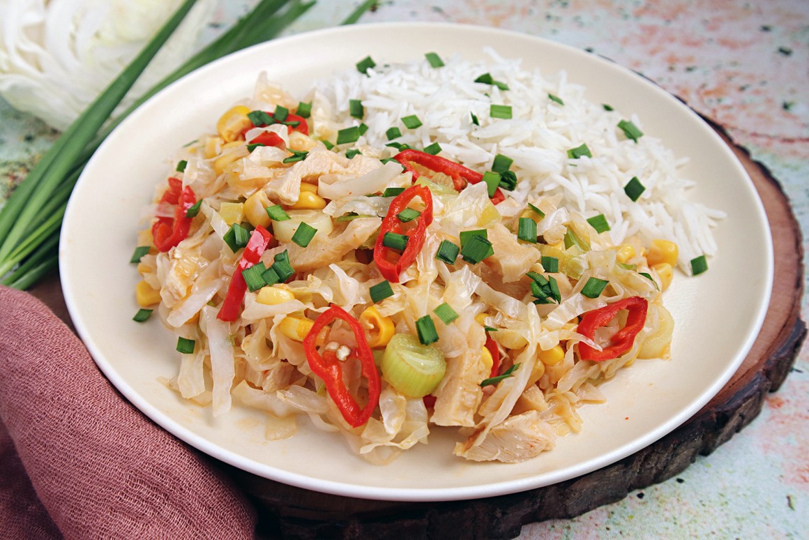 Asia-Wokgemüse mit Reis - Rezept
