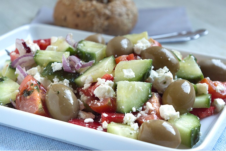 Salat griechisch angehaucht