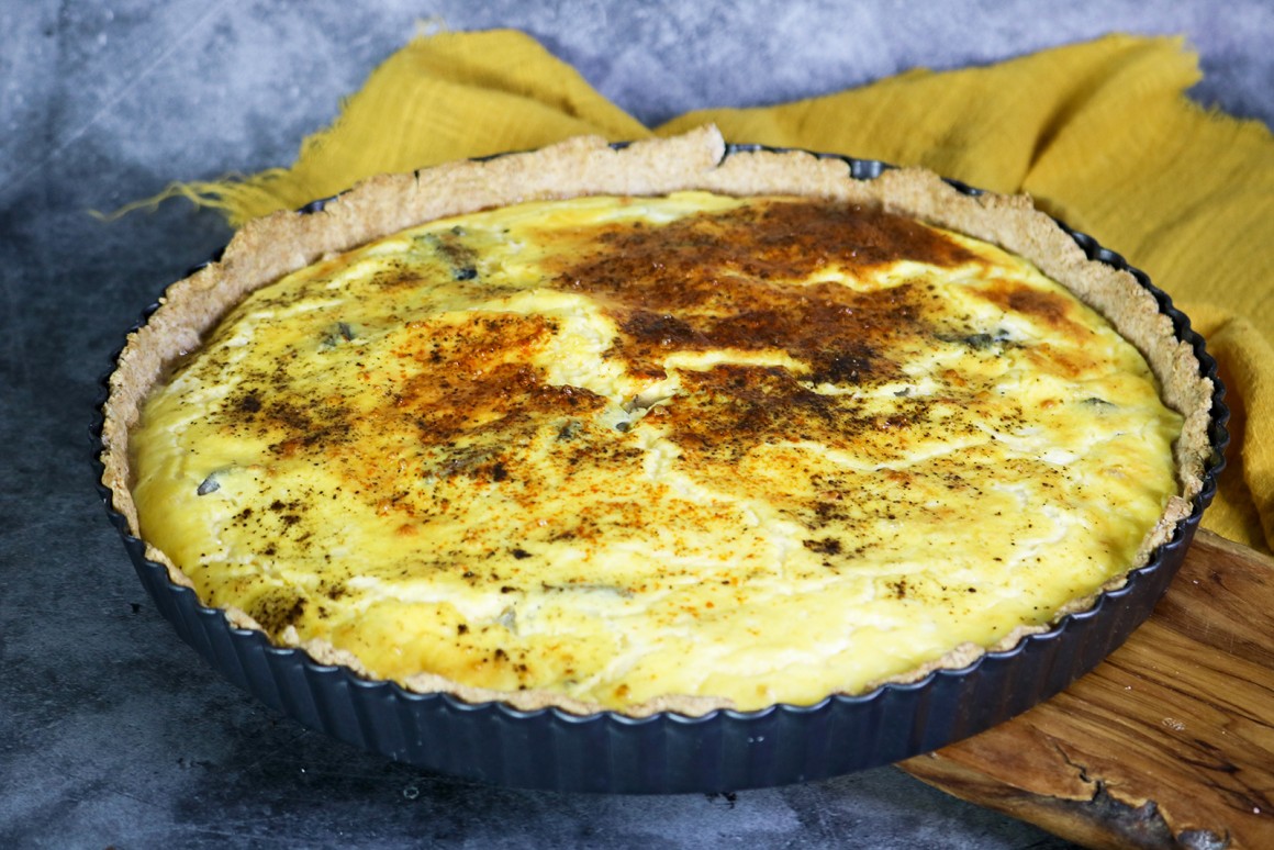 Frischkäse-Quiche