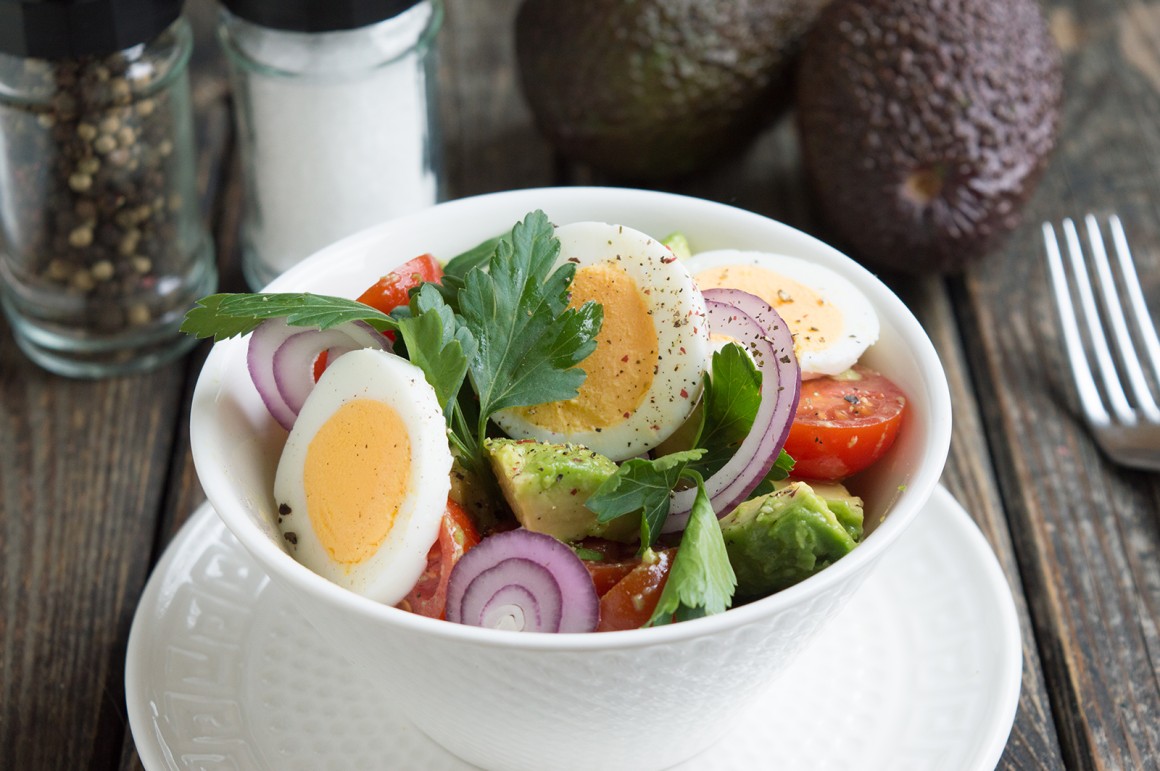 Avocadosalat mit Ei - Rezept