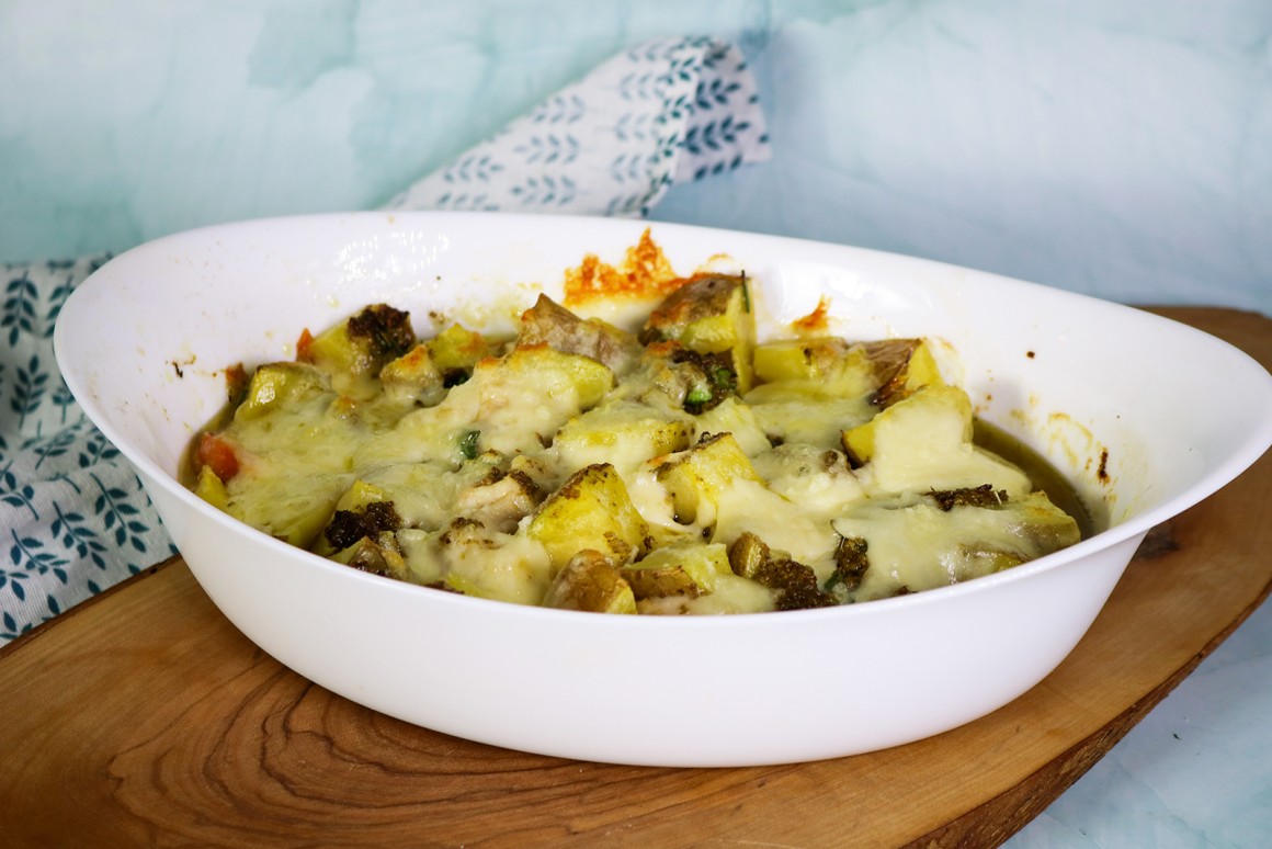 Kartoffel-Hähnchen-Auflauf