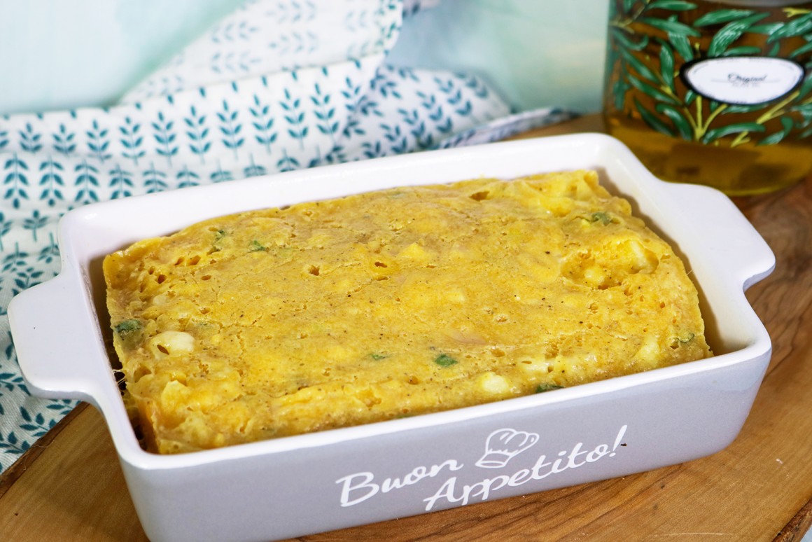 Mikrowellen-Schinken-Käse Auflauf