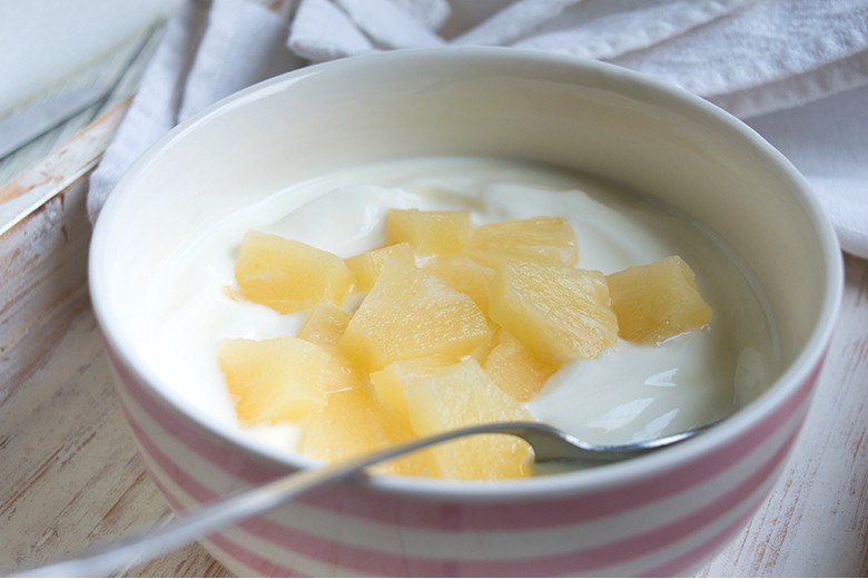 Sahne-Ananas-Dessert