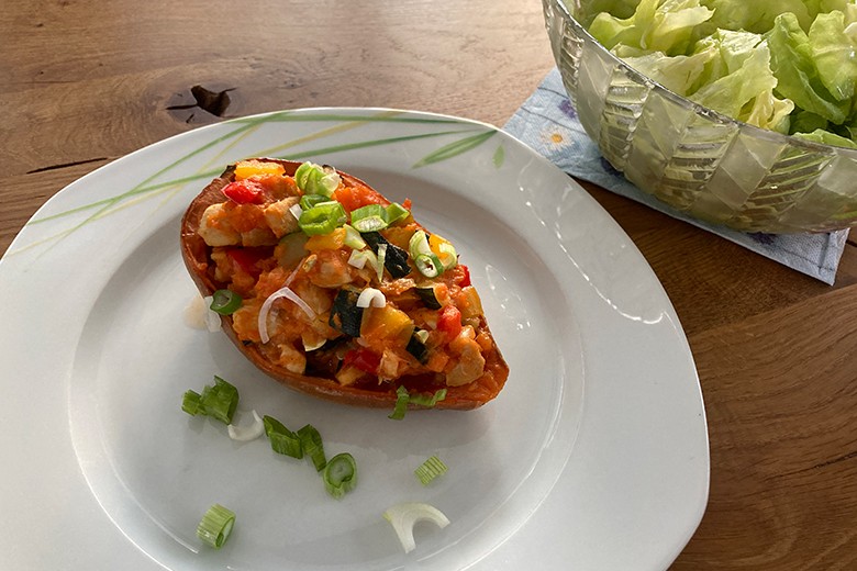 Süßkartoffeln aus dem Ofen