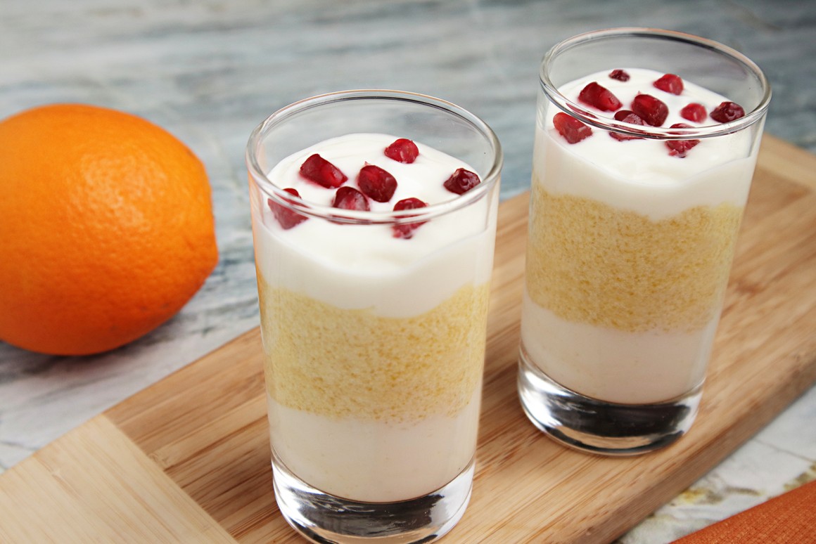Rohkost Orangen-Parfait