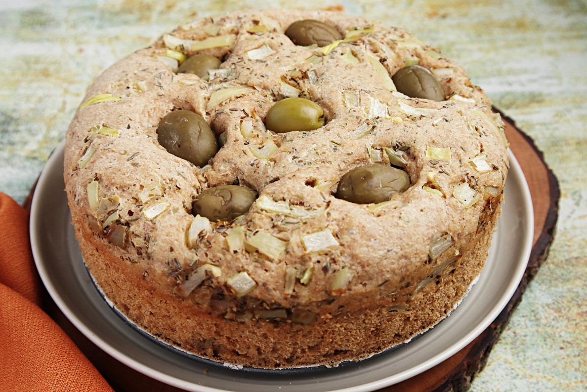 Würziger Olivenkuchen