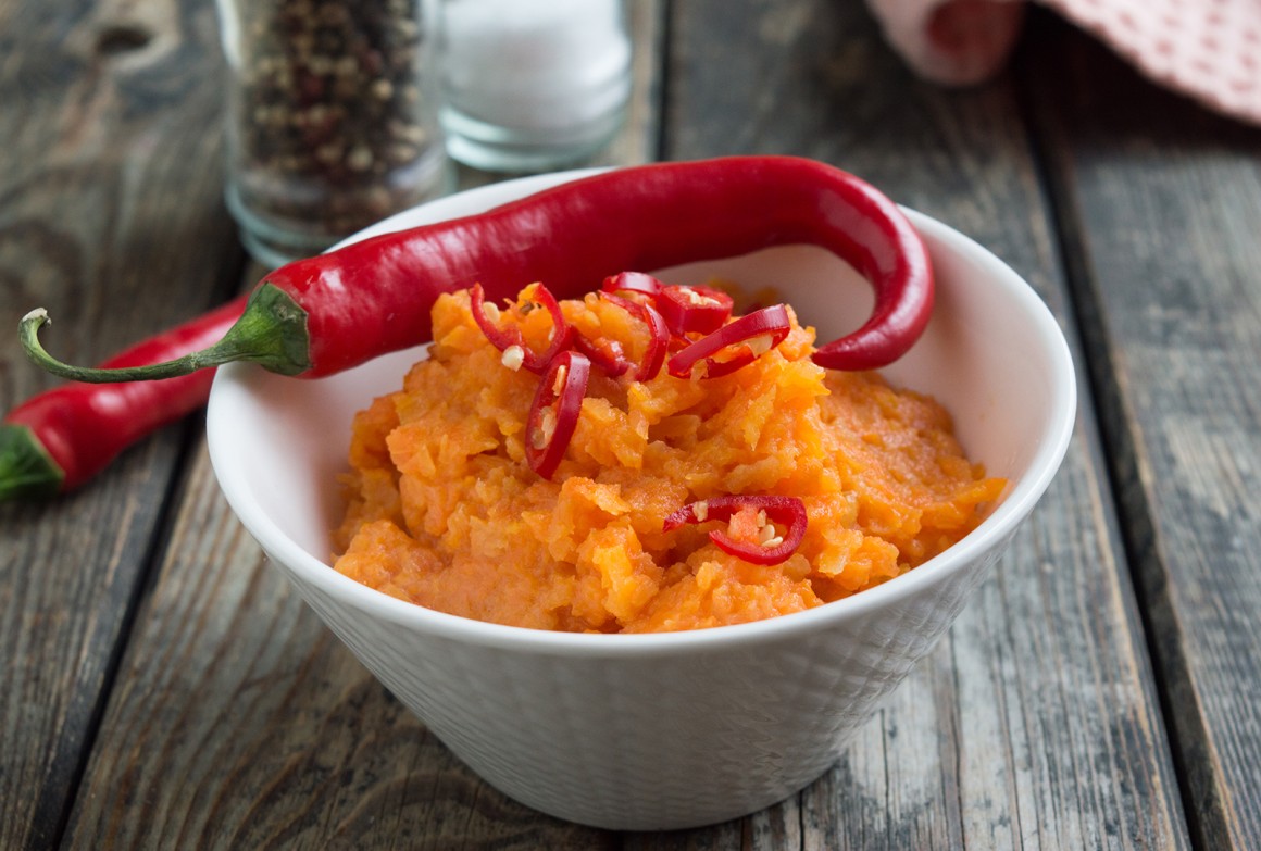 Kürbis-Chili-Rahmpüree