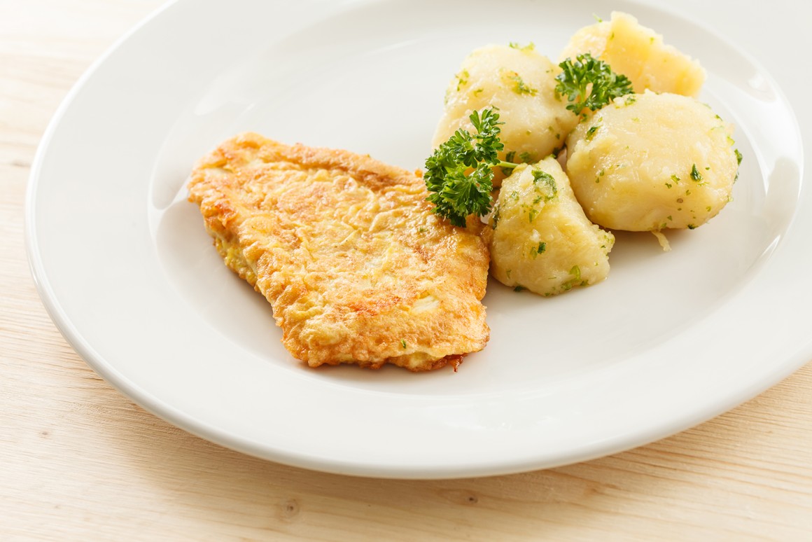 Knuspriges Parmesanschnitzel