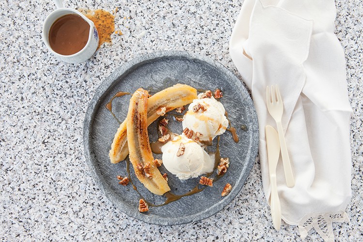 Gegrillte Banane