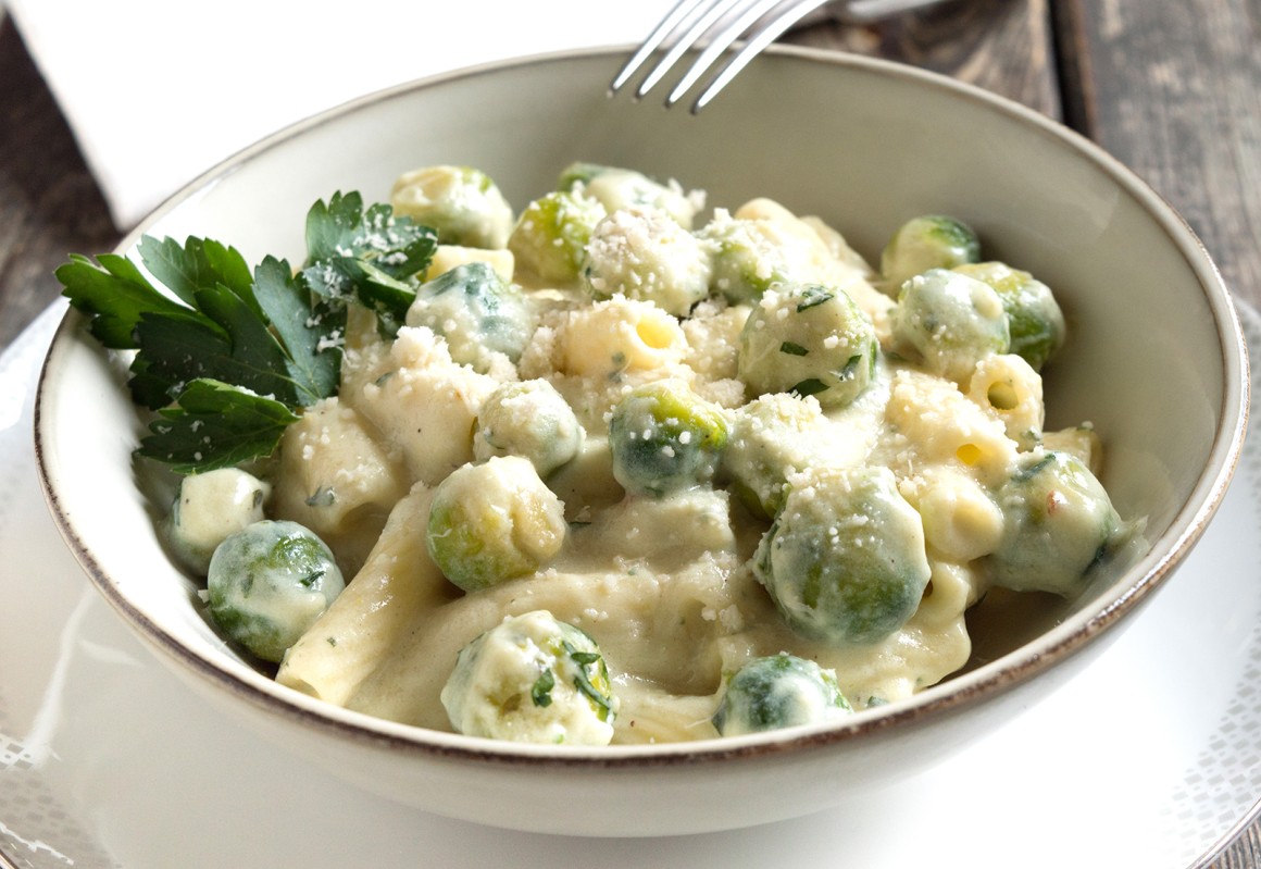Rigatoni mit Rosenkohl