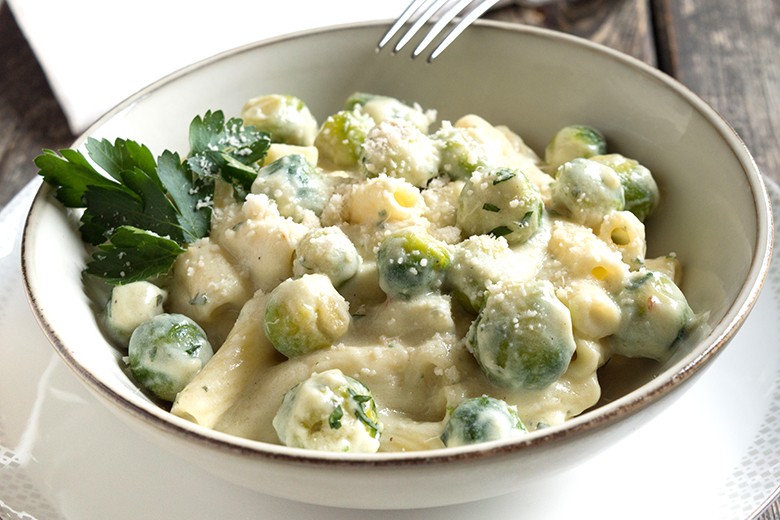 Rigatoni mit Rosenkohl