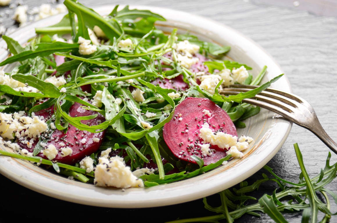 Rote Bete-Salat mit Rucola - Rezept