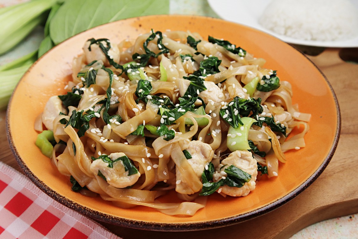 Hähnchenpfanne mit Pak Choi