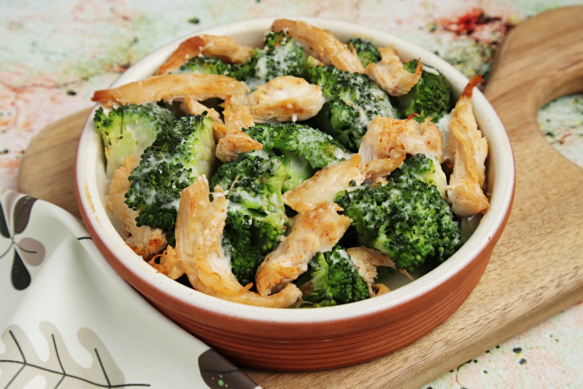 Hähnchenbrustauflauf mit Brokkoli