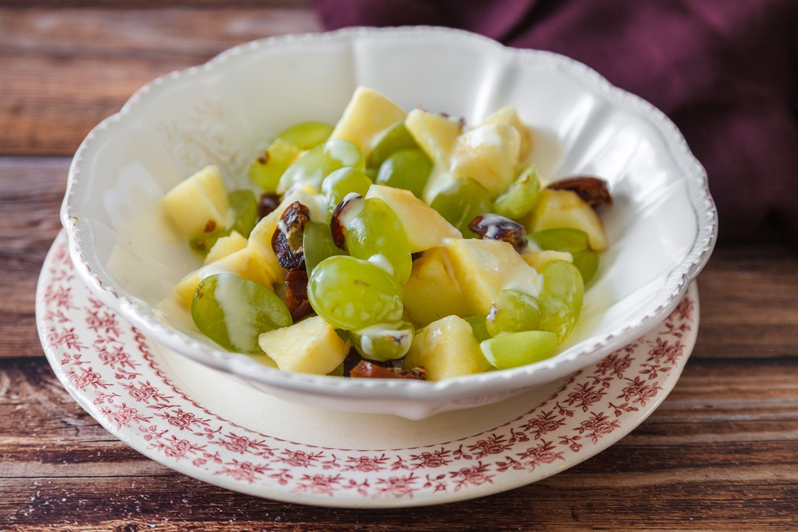 Apfel-Trauben-Salat