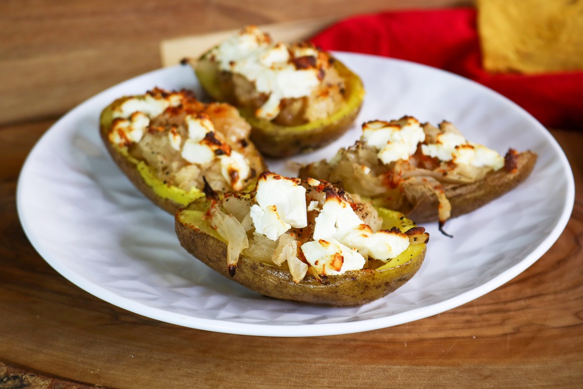 Kartoffeln gefüllt mit Sauerkraut - Rezept