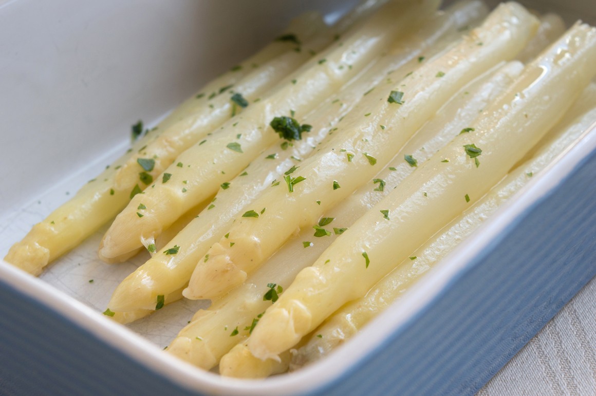 Glasierter Spargel