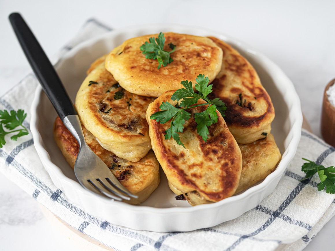 Kartoffelrolle mit Speck