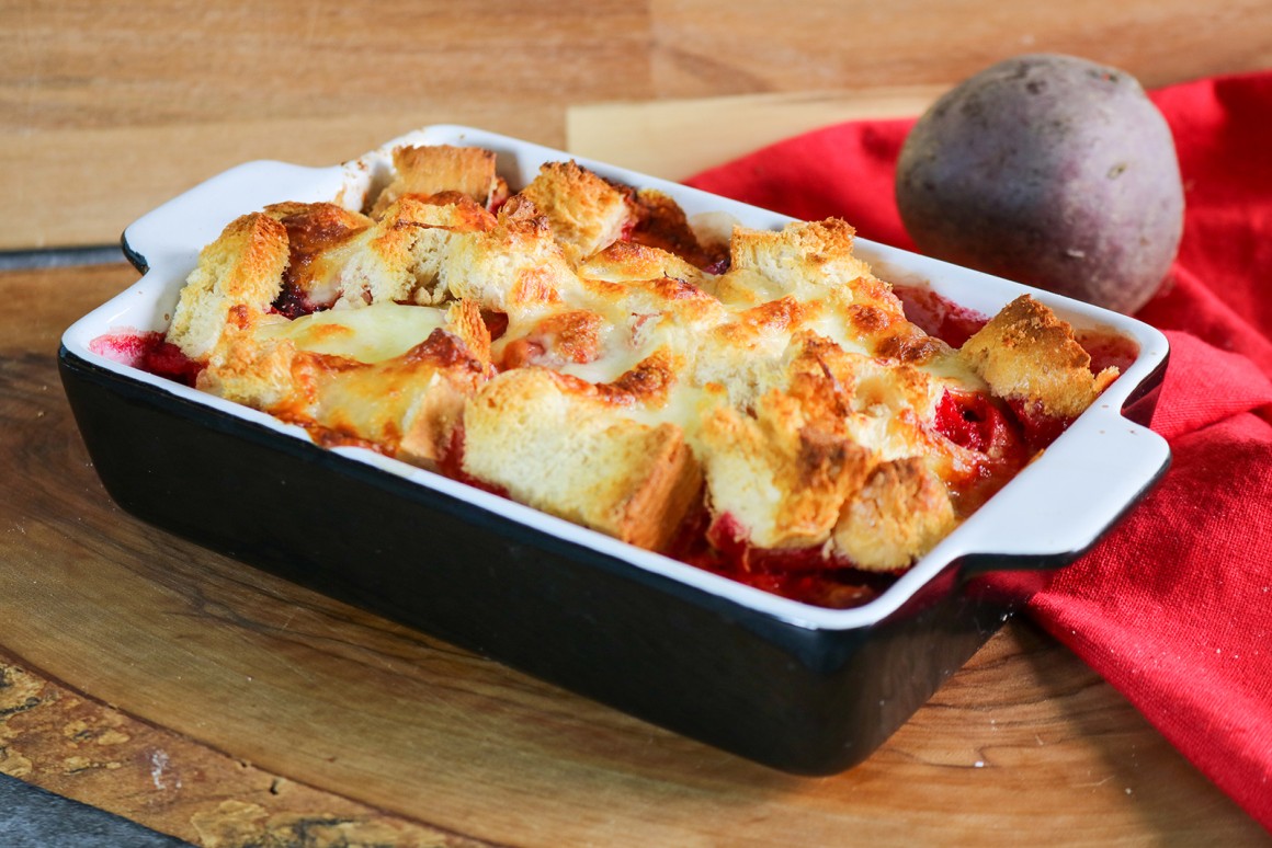 Rote-Bete-Quark-Auflauf