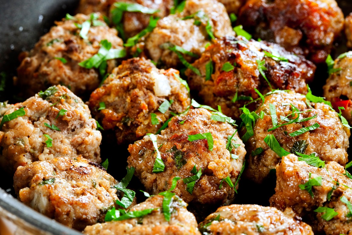 Hackbällchen mit Ouzo - Rezept